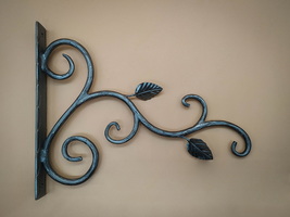 Hand forged metal plant hanger Decorative indoor hammered hook clothes hangers - £30.37 GBP