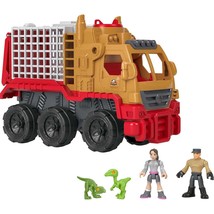 Fisher-Price Imaginext Jurassic World Camp Cretaceous Toys Dinosaur Hauler Vehic - £31.62 GBP