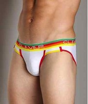 Clever New Piping Brief White/Red U18 &quot;X-Large&quot; - £11.67 GBP