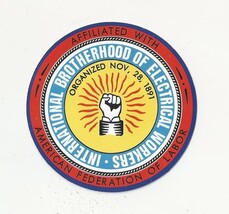 IBEW International Brotherhood Electrical Workers UNION left-handed fist... - $4.00