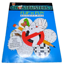 Ghostbusters II Flip N Fun Activity Pad Puzzles Mazes Riddles Vintage 19... - $16.85