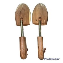 Vintage Wooden Rochester Shoe Tree Co Shoe Keepers Leather Hooks Large - $294.69 MXN