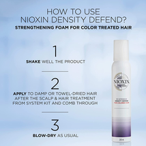 Nioxin Density Defend Strengthening Foam For Color Treated Hair, 6.7 fl oz image 4