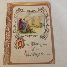 Vintage Christmas Card Story Of Christmas Box4 - £3.03 GBP