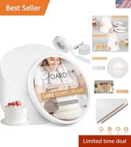 Elegant 10&quot; Cake Drum Set - 12 Pack with Handles &amp; Satin Ribbon for Tier... - $42.00
