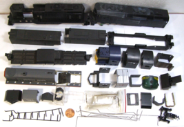Thirty-Five HO Scale Model RR Assorted Plastic Locomotive Parts   RUW - $29.95