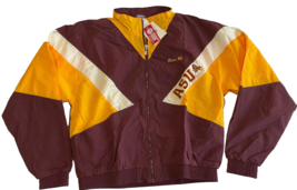 NEW Vintage Men’s ASU Windbreaker Jacket Arizona State Football Glen Whit - £42.28 GBP