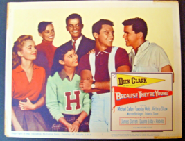 DICK CLARK (BECAUSE THEY RE YOUNG) ORIG,1960 MOVIE LOBBY CARD - £138.18 GBP