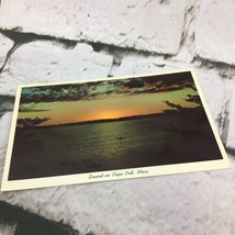 Vintage Postcard Sunset On Cape Cod Massachusetts - £0.78 GBP