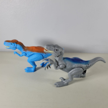Dinosaur Toys Prehistoric Times T Rex &amp; Raptor Flashing Eyes, Roaring Sounds - £11.29 GBP