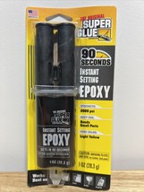 SUPER GLUE Instant-Set Epoxy Syringe for ceramic, glass, wood, leather, ... - £7.57 GBP