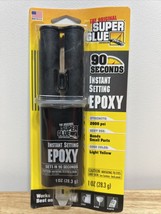 SUPER GLUE Instant-Set Epoxy Syringe for ceramic, glass, wood, leather, ... - £7.62 GBP