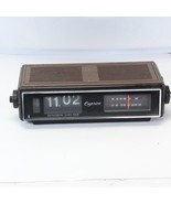 Caprice Flip Clock Alarm with AM FM Radio Model RI-220  PARTS ONLY - $22.53