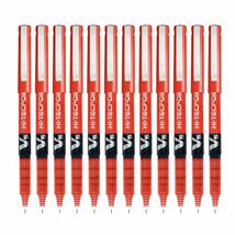 Pilot V5 Hi Tecpoint Pen, Pack Of 12 Red - £19.43 GBP