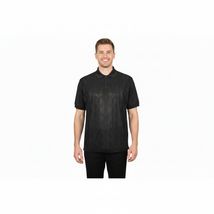 Mens Polo Shirt Slinky Sheer Short Sleeves Soft Touch by Stacy Adams 57007 black image 4