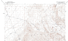 Muddy Peak Quadrangle, Nevada 1953 Topo Map USGS 15 Minute Topographic - £16.44 GBP