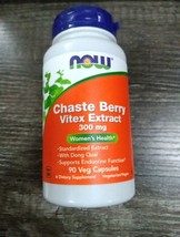 Now Foods Chaste Berry Vitex Extract 300mg, 90ct, Exp05/26, 577ae - $16.49