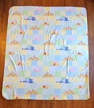 VTG  Disney Blanket Winnie the Pooh Eeyore Piglet Tigger Plush Blanket 6... - £51.58 GBP