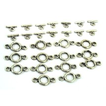 Bali Toggle Clasps Antique Silver Plated Part Approx 14 - $15.73