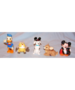 Lot of 5 Assorted Disney Figurines-Bambi, Mickey Mouse, Donald Duck-Lot 3 - $19.88 CAD