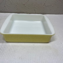 Vintage Pyrex Desert Dawn Yellow Speckled Square Baking Dish Made in USA... - $32.95