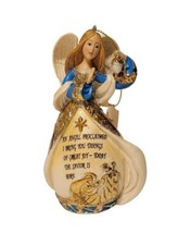 Savior is Born Angel Christmas Religious 4&quot; Tall  Figurine Ornament NEW w/ Tags - £8.92 GBP