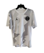 Jordan Men’s PSG Soccer Jersey White And Gray Size Large All Over Print  - $476.25 MXN