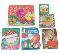 Lot Of 6 Children’s Christmas Board Books Baby Toddler Barney I Spy Katz Depaola - £12.97 GBP