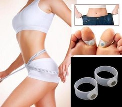Lose Weight Loss Get Slim Fitness Silicone Magnetic Toe Rings Us Seller 1 Pair - £6.96 GBP