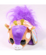 Fuzzee Tails SAHARA Giraffe Plush Born 2/12 Brown Stuffed Animal Toy NEW... - $5.90