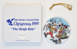 Vintage The Sleigh Ride Ornament Goofy Mickey Minnie 1989 The Disney Collection - £18.10 GBP