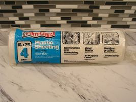 Film-Gard Plastic Sheeting.  10. X 25.  4 MIL.  Clear. - $21.13 CAD