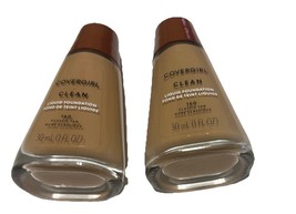 Lot/2 Covergirl Clean Liquid Foundation Makeup 1 fl oz, Clean #160 Class... - $18.99