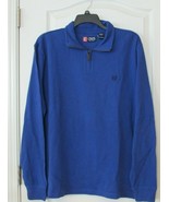 Chaps Men&#39;s Pullover 1/4 zip Sweater Royal Blue Men&#39;s Sz XL NWOT - $419.71 MXN