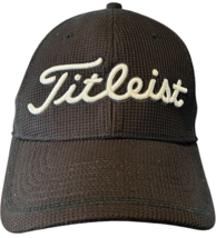 Titleist men&#39;s A-Flex Tech Performance Black/White Fitted L/XL Golf Hat Cap - $14.03