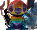  Disney Pride Collection Rainbow STITCH Plush holding Heart 15inch NEW - $29.70