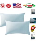 Luxurious Solid Velvet Decorative Pillow Covers, 20&quot; x 12&quot; - 2 Pack in B... - €21,19 EUR