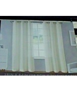 NEW Set Ivory SHEER GROMMET PANEL CURTAINS 38&quot; X 84&quot; Each VC NEW YORK Cr... - £19.98 GBP