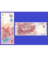 Argentina P361, 20 Pesos, Lama / Patagonia area UNC - UV &amp; w/m images 20... - $0.99