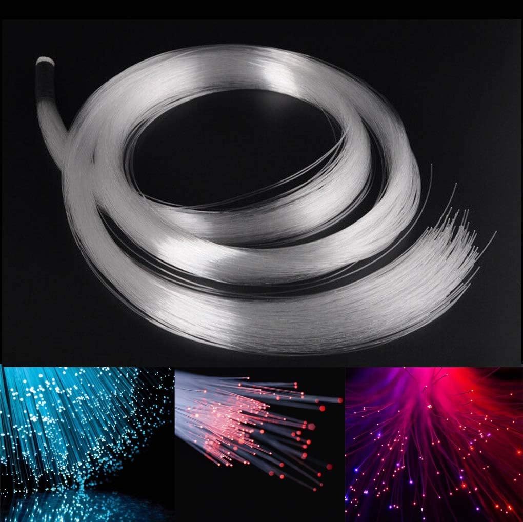 Azimom Pmma Plastic 100Pcs 0.03In9.8Ft End Glow Fiber Optic Cable Strand... - $38.99