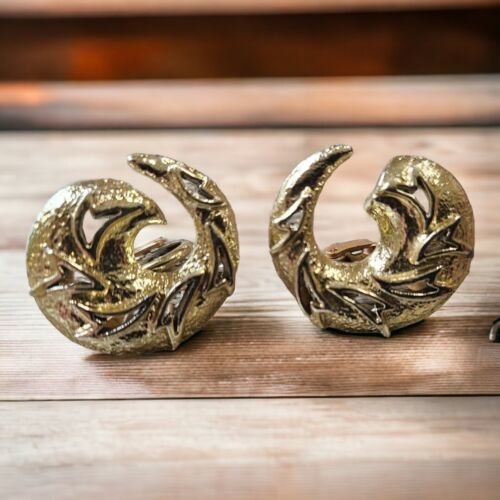 Vintage Gold tone clip on earrings - $20.00