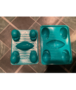 2 Jell-O Green Football Theme Plastic Molds *NEW/No Tags* j2 - $224.14 MXN