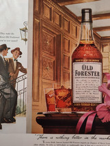 1950 Original Esquire Art Ad Advertisement Old Forester Whiskey Jantzen Sweaters - £8.44 GBP
