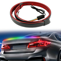 Carbon Fiber 7C LED Car Trunk Tail Brake Light Rear Roof Spoiler Lip - $36.88