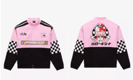 Hello Kitty Racing Jacket Sanrio Pink Kawaii Anime Car Medium New With Tags - £109.61 GBP