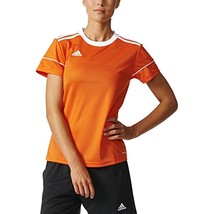 adidas Women&#39;s Squadra 17 Soccer Jersey BJ9206 Orange/White Size Small - £17.75 GBP
