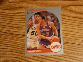 1990-91 Hoops Basketball Card #78 Larry Nance Cleveland Cavaliers - £1.17 GBP