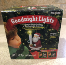 Goodnight Lights Mr. Christmas Blow Out Santa’s Candle New In Box - $37.09