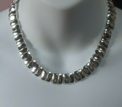 Vintage Signed NAPIER Heavy Silver-tone Necklace - £67.18 GBP