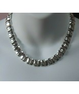 Vintage Signed NAPIER Heavy Silver-tone Necklace - €72,58 EUR